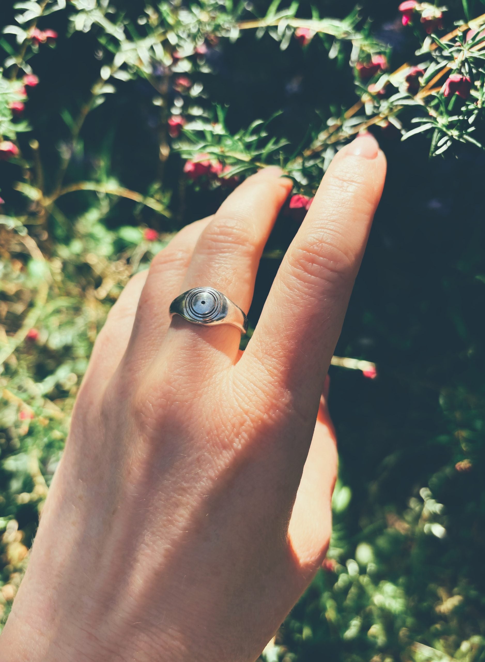 Water Element Ring – Hand-Carved Sterling Silver Symbol Ring | Handmade in Australia image 2