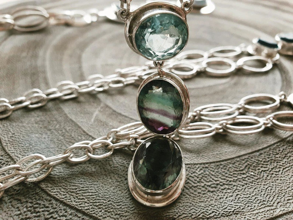 Necklace Fluorite Crystals image 1
