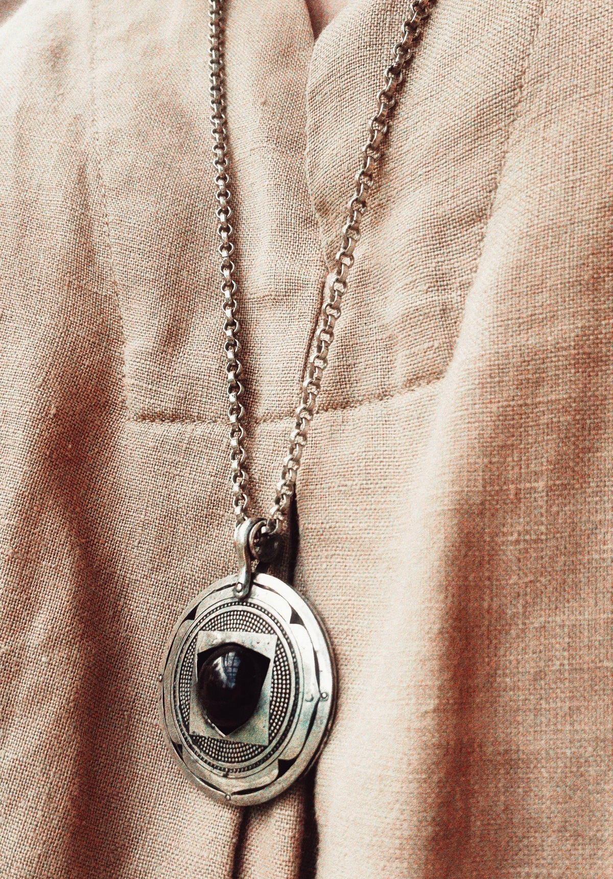 Root Chakra Pendant Necklace in Sterling Silver – Muladhara Symbol