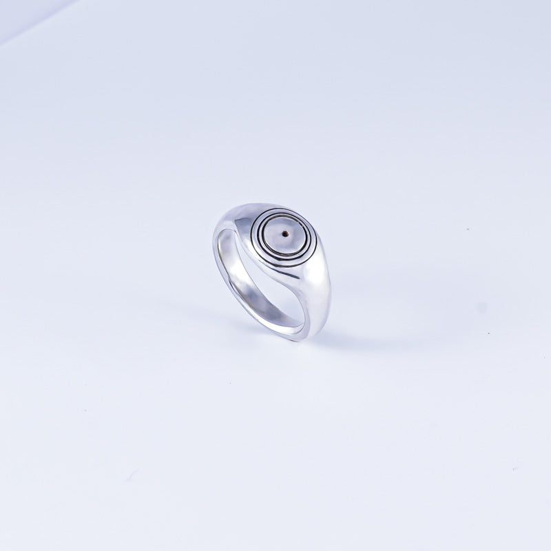 Water Element Ring – Hand-Carved Sterling Silver Symbol Ring | Handmade in Australia image 4