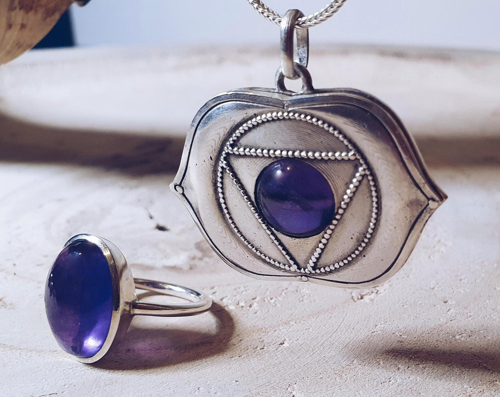 Chakra Amethyst Pendant image 2