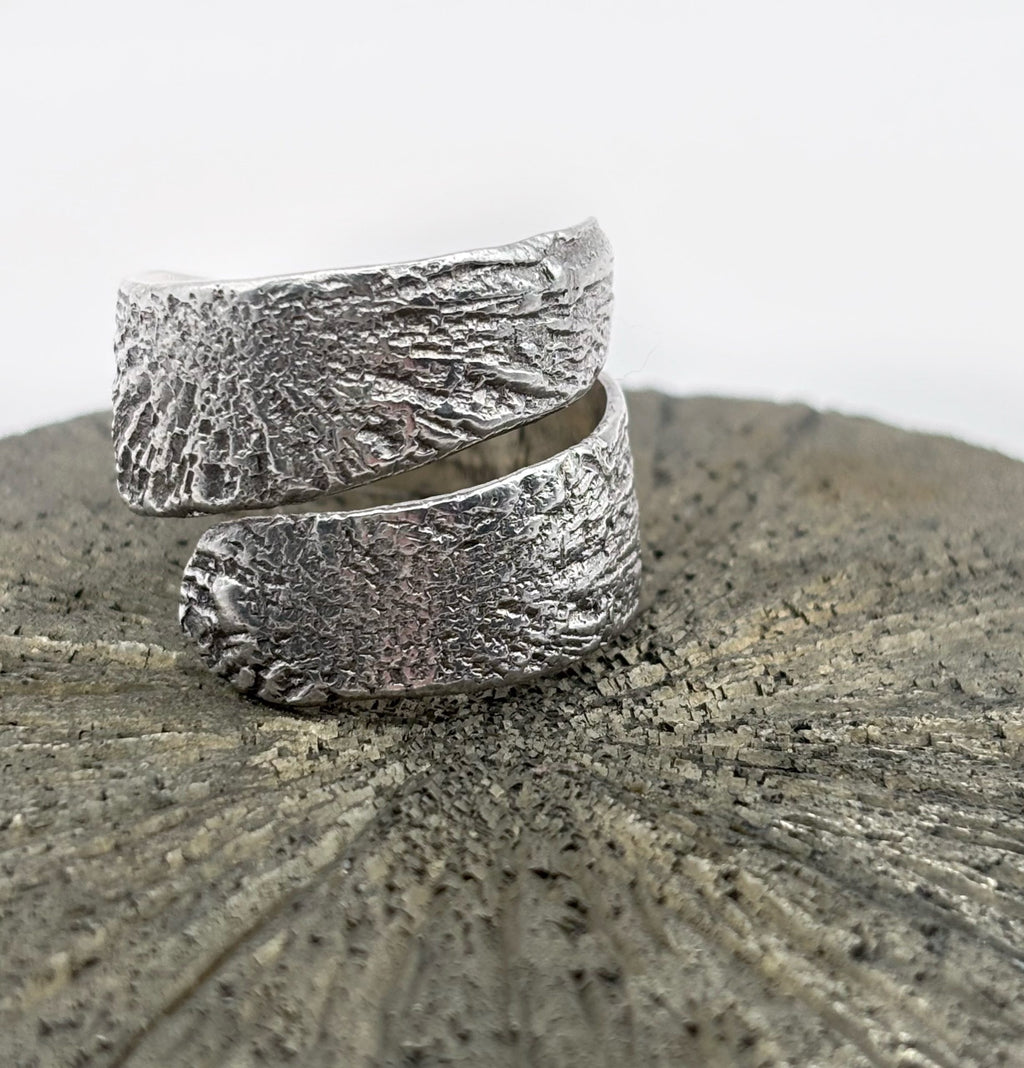 Signature Sculptural Statement Ring | Solid Sterling Silver | Handmade Artisan Band image 1