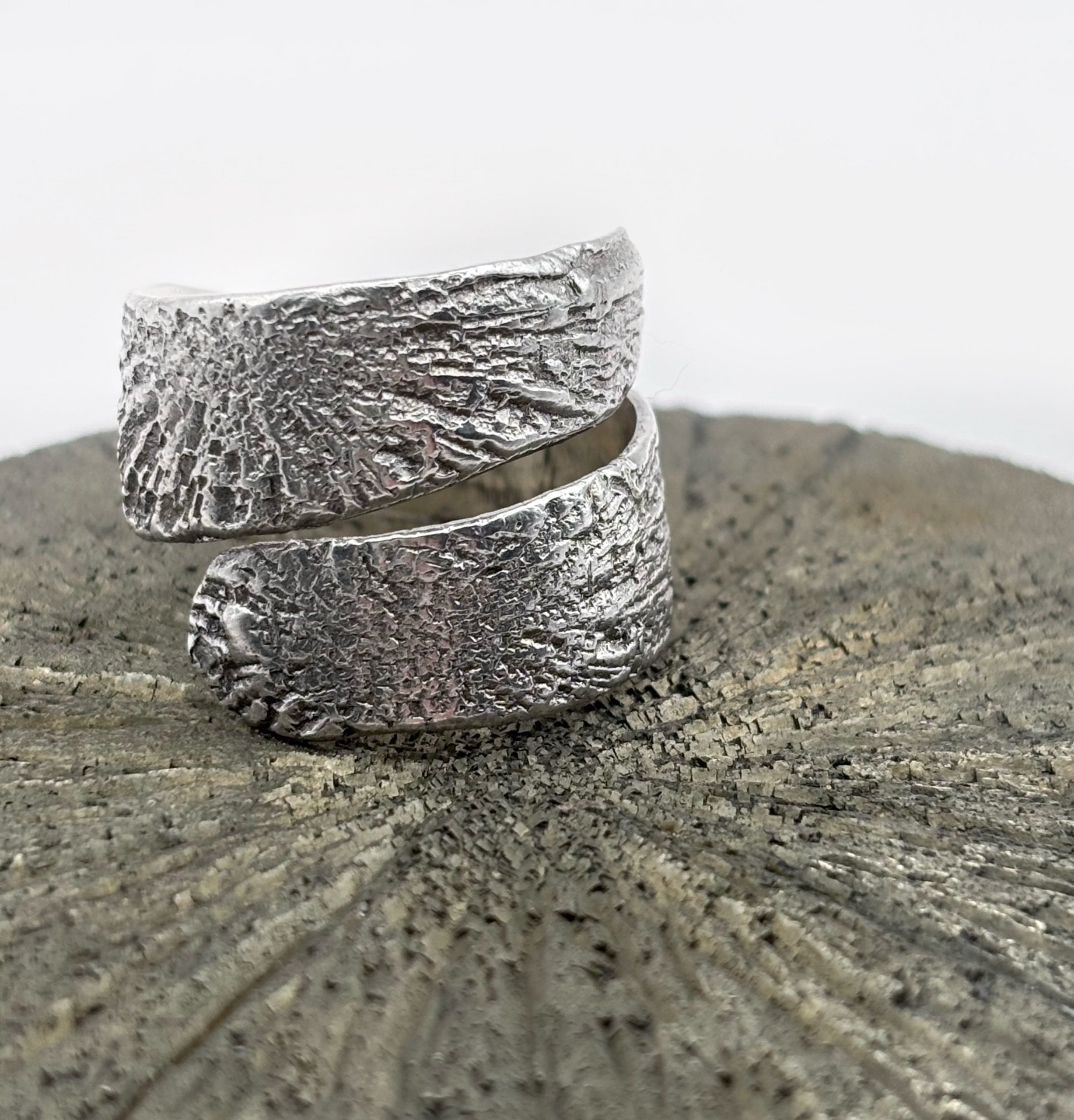Signature Sculptural Statement Ring | Solid Sterling Silver | Handmade Artisan Band image 1