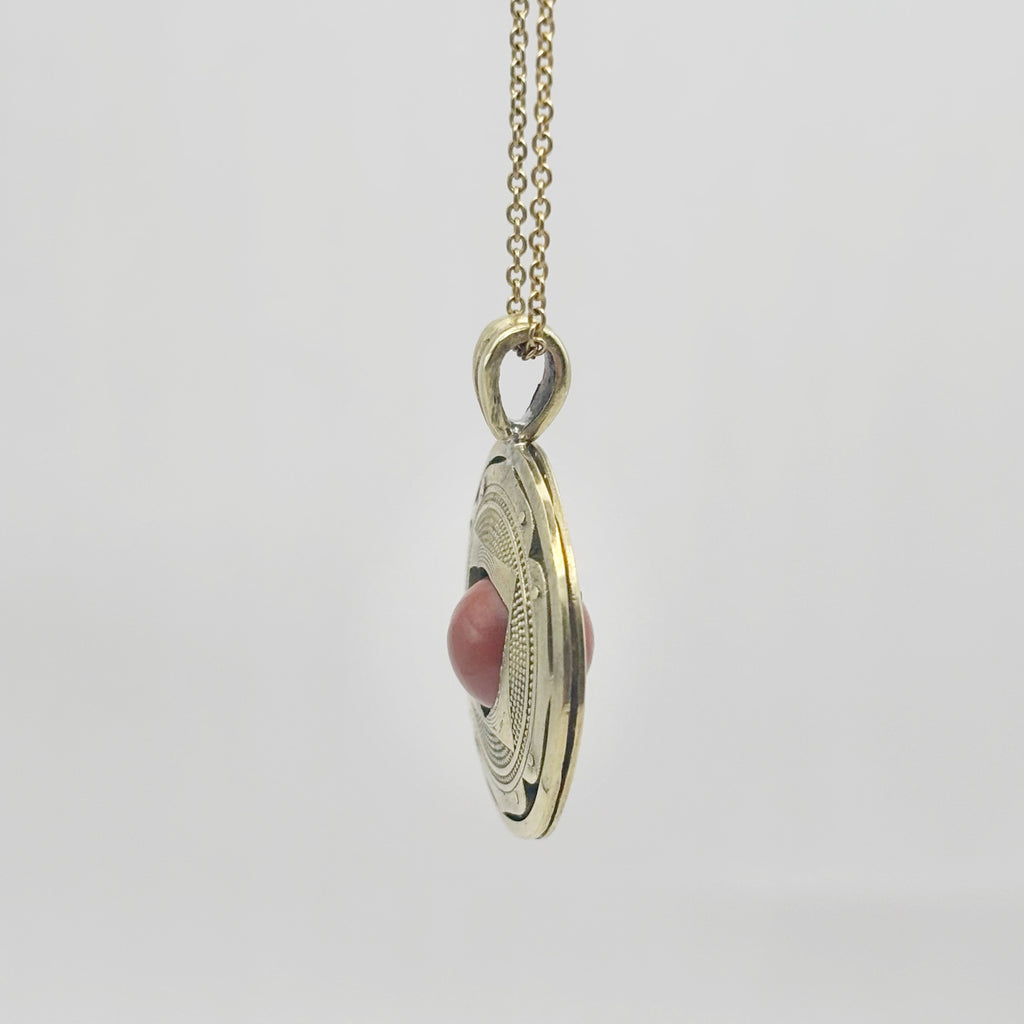 Root Chakra Pendant – Red Jasper in Brass | Grounding Energy Amulet image 5