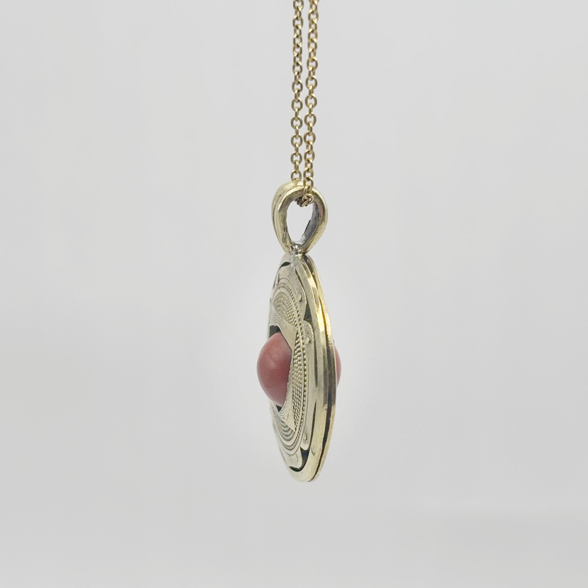 Root Chakra Pendant – Red Jasper in Brass | Grounding Energy Amulet image 5