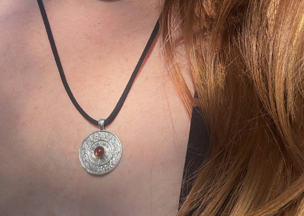 Handmade Wheel of Fortune Tarot Pendant  Australian Jewellery image 2