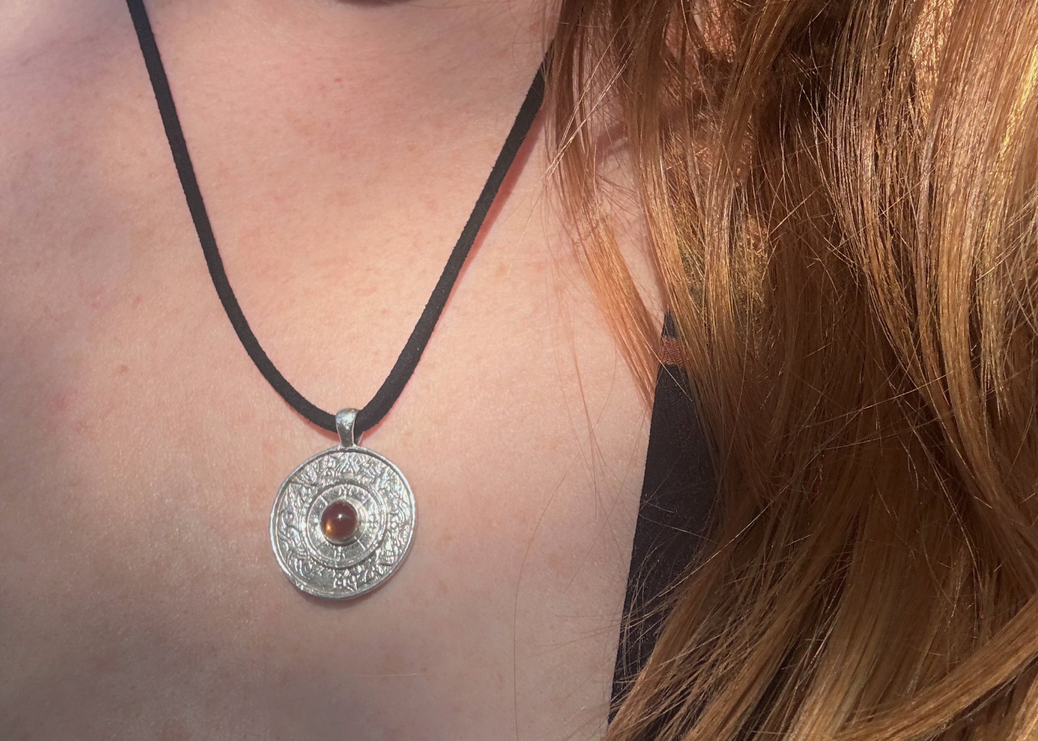 Handmade Wheel of Fortune Tarot Pendant  Australian Jewellery image 2