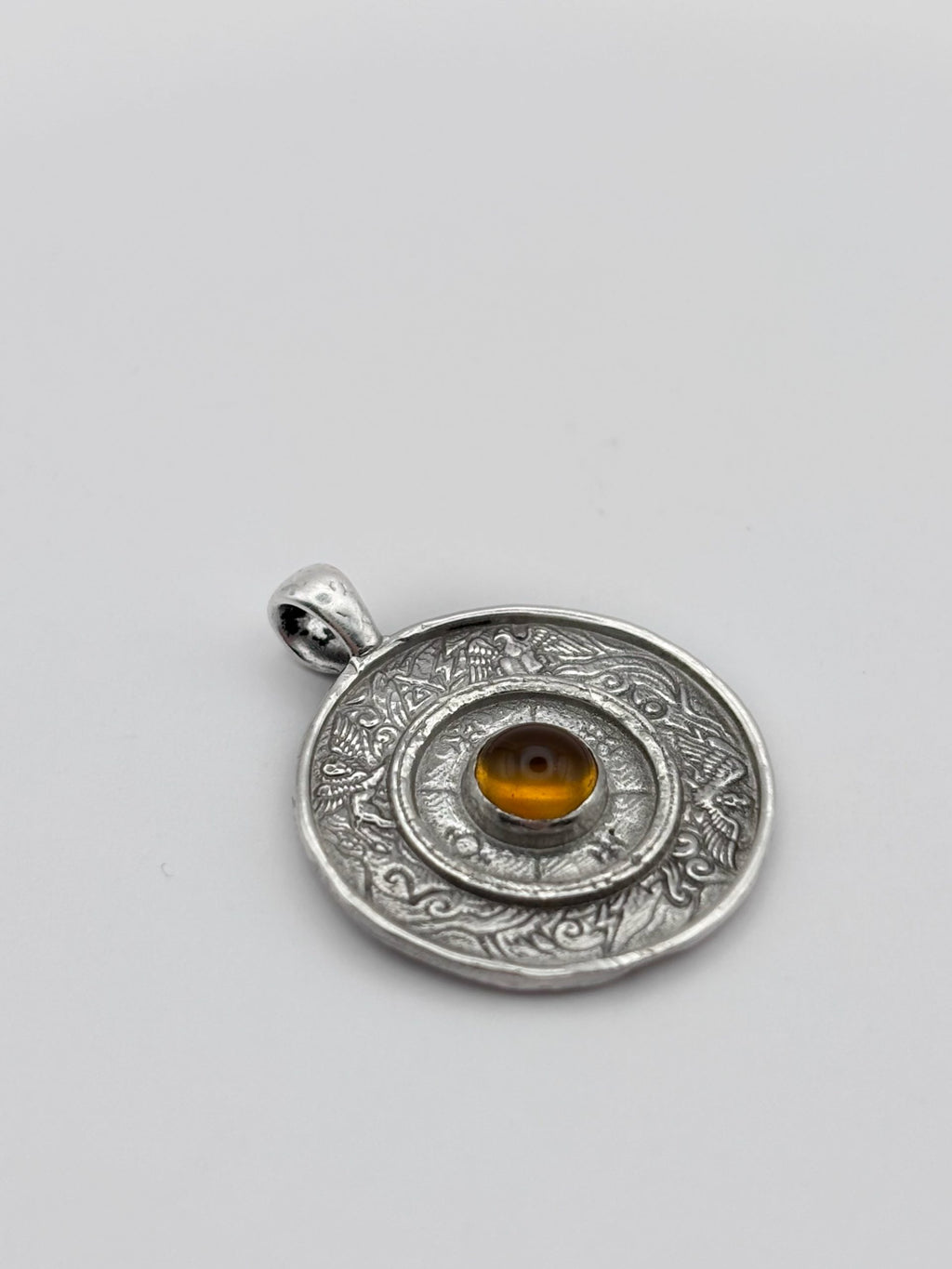 Handmade Wheel of Fortune Tarot Pendant  Australian Jewellery image 1