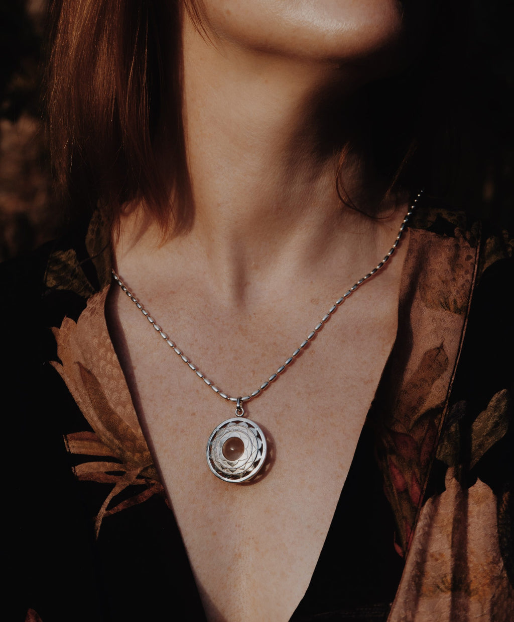 Crown Chakra Pendant Clear Quartz