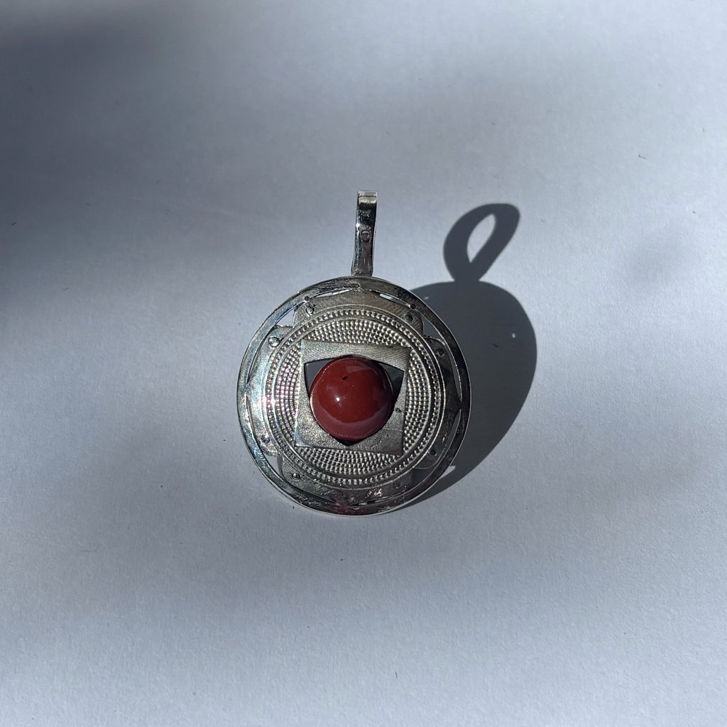 Root Chakra Pendant Necklace in Sterling Silver | Muladhara Symbol small