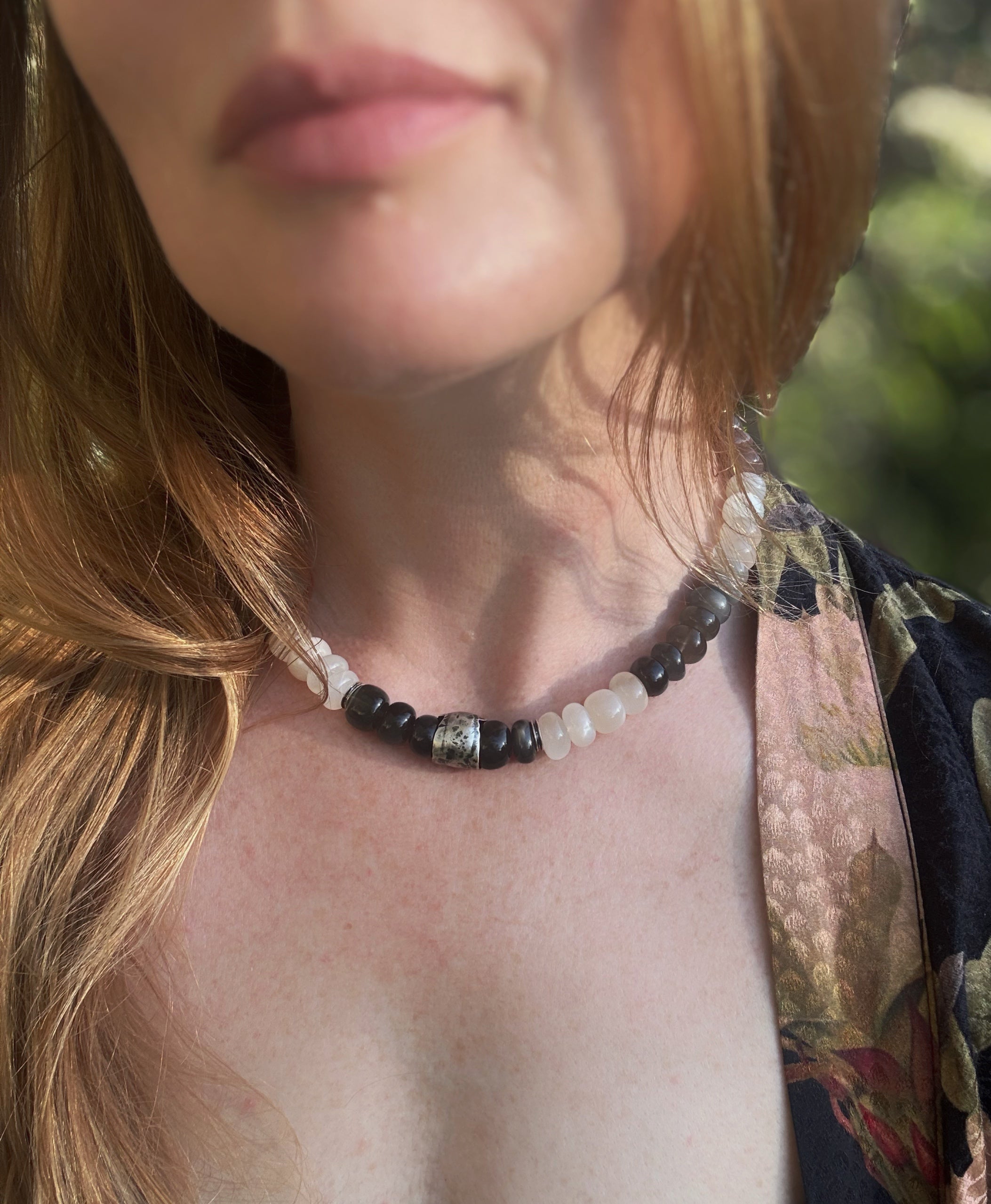 Moonstone  Sterling Silver Necklace image 3