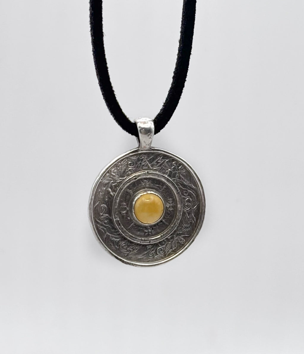 Handmade Wheel of Fortune Tarot Pendant  Australian Jewellery image 3