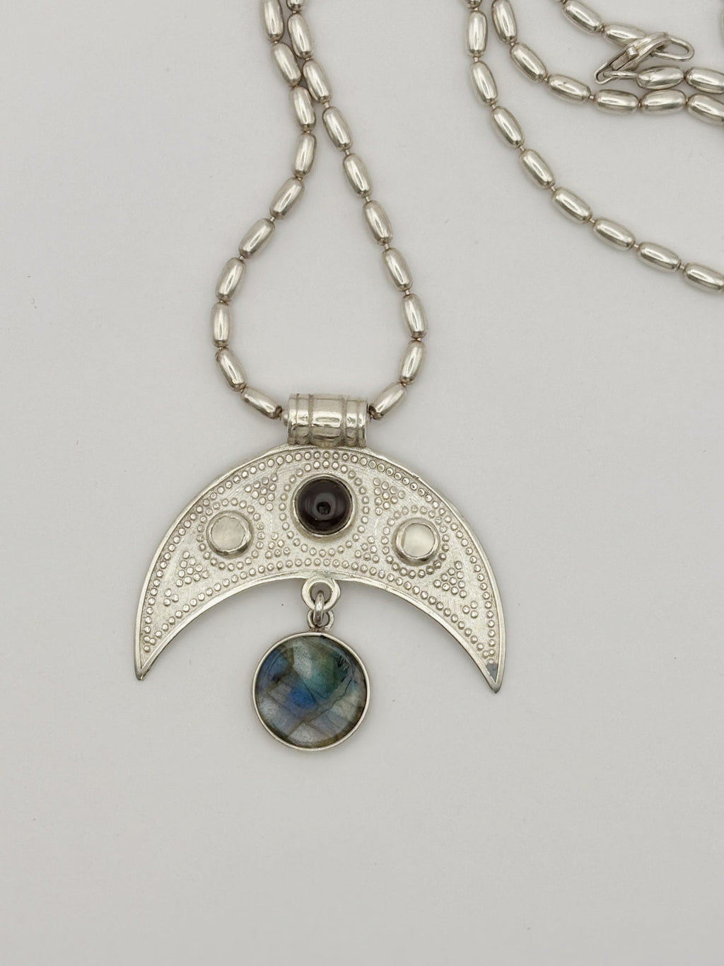 Boho Crescent Moon Pendant image 0