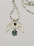 Boho Crescent Moon Pendant image 0