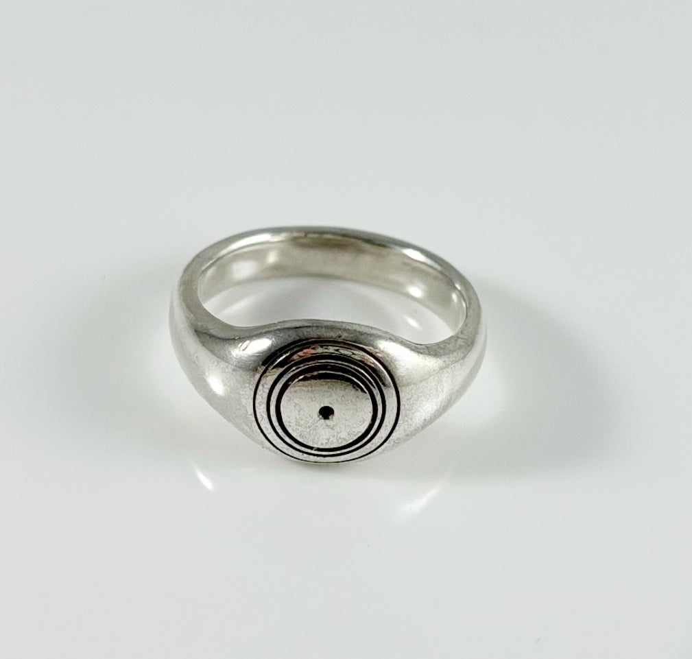 Water Element Ring – Hand-Carved Sterling Silver Symbol Ring | Handmade in Australia image 0