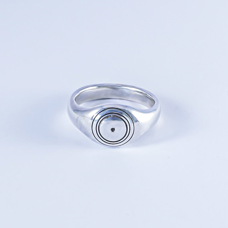 Water Element Ring – Hand-Carved Sterling Silver Symbol Ring | Handmade in Australia image 3