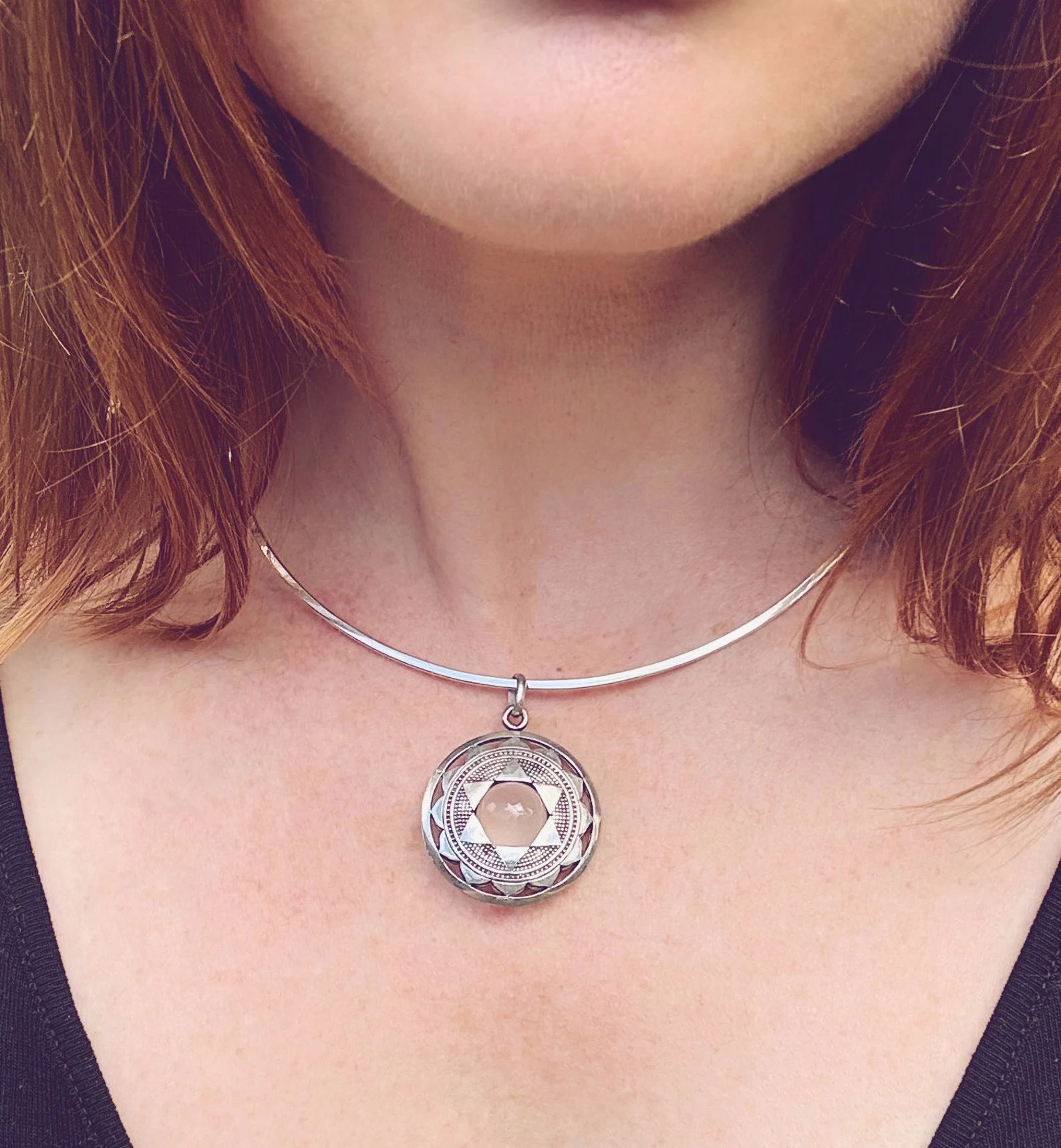 Chakra Pendant Rose Quartz image 2